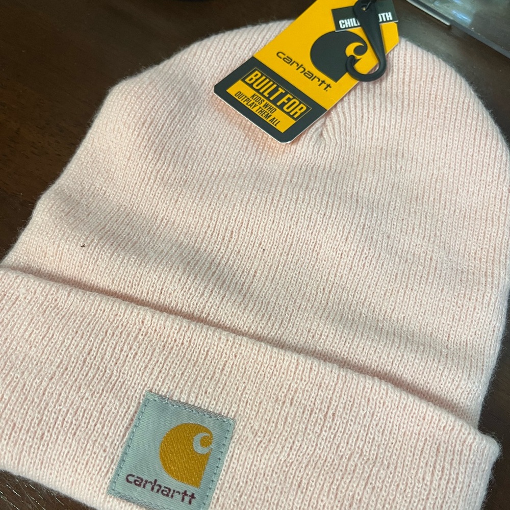 Carhartt Pink Youth Ribbed Knit Hat NWT